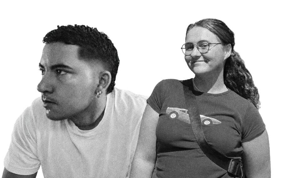 Jay Carter Brymer and Jess Phillips, the founders of Dead Serious